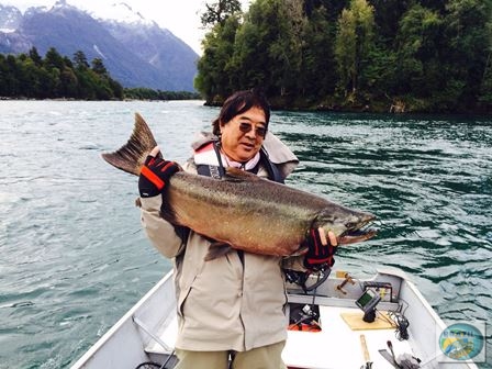 Fotos da pesca esportiva em Chaiten no Chile